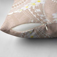 Polynesian Vintage Floral Pillow Cover Beige Motifs - Polynesian Pride