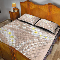Polynesian Vintage Floral Quilt Bed Set Beige Motifs - Polynesian Pride