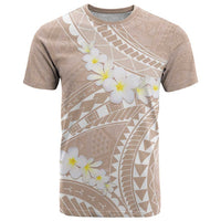 Polynesian Vintage Floral T Shirt Beige Motifs - Polynesian Pride