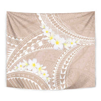 Polynesian Vintage Floral Tapestry Beige Motifs - Polynesian Pride