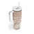 Polynesian Vintage Floral Tumbler With Handle Beige Motifs - Polynesian Pride