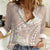 Polynesian Vintage Floral Women Casual Shirt Beige Motifs - Polynesian Pride