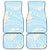 Polynesian Vintage Floral Car Mats Azure Motifs - Polynesian Pride