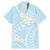 Polynesian Vintage Floral Family Matching Mermaid Dress and Hawaiian Shirt Azure Motifs - Polynesian Pride