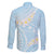 Polynesian Vintage Floral Family Matching Mermaid Dress and Hawaiian Shirt Azure Motifs - Polynesian Pride