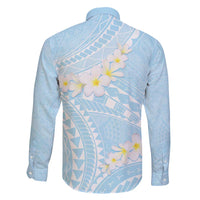 Polynesian Vintage Floral Family Matching Puletasi and Hawaiian Shirt Azure Motifs LT7 - Polynesian Pride