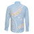 Polynesian Vintage Floral Family Matching Short Sleeve Bodycon Dress and Hawaiian Shirt Azure Motifs - Polynesian Pride