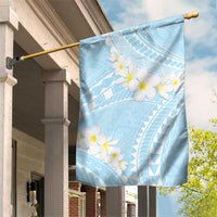 Polynesian Vintage Floral Garden Flag Azure Motifs - Polynesian Pride