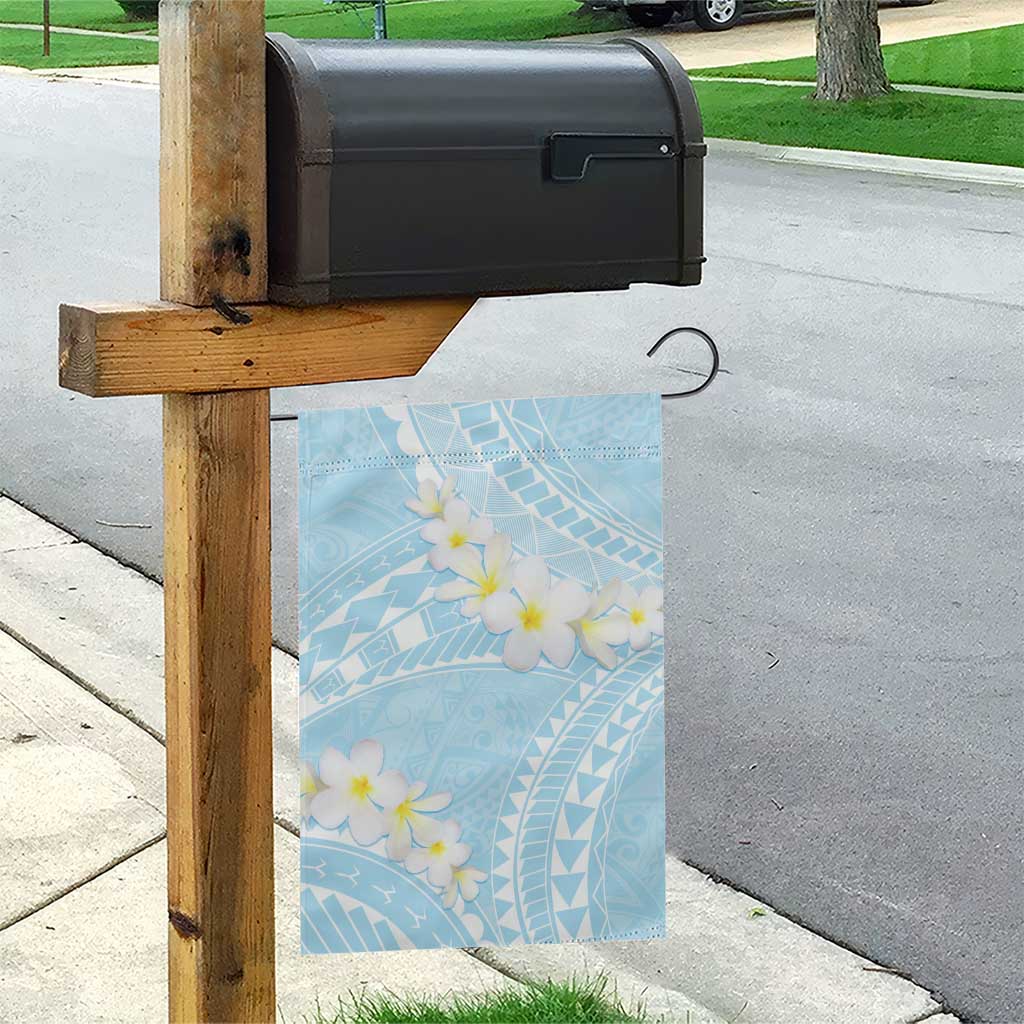 Polynesian Vintage Floral Garden Flag Azure Motifs - Polynesian Pride