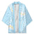Polynesian Vintage Floral Kimono Azure Motifs - Polynesian Pride