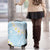 Polynesian Vintage Floral Luggage Cover Azure Motifs - Polynesian Pride
