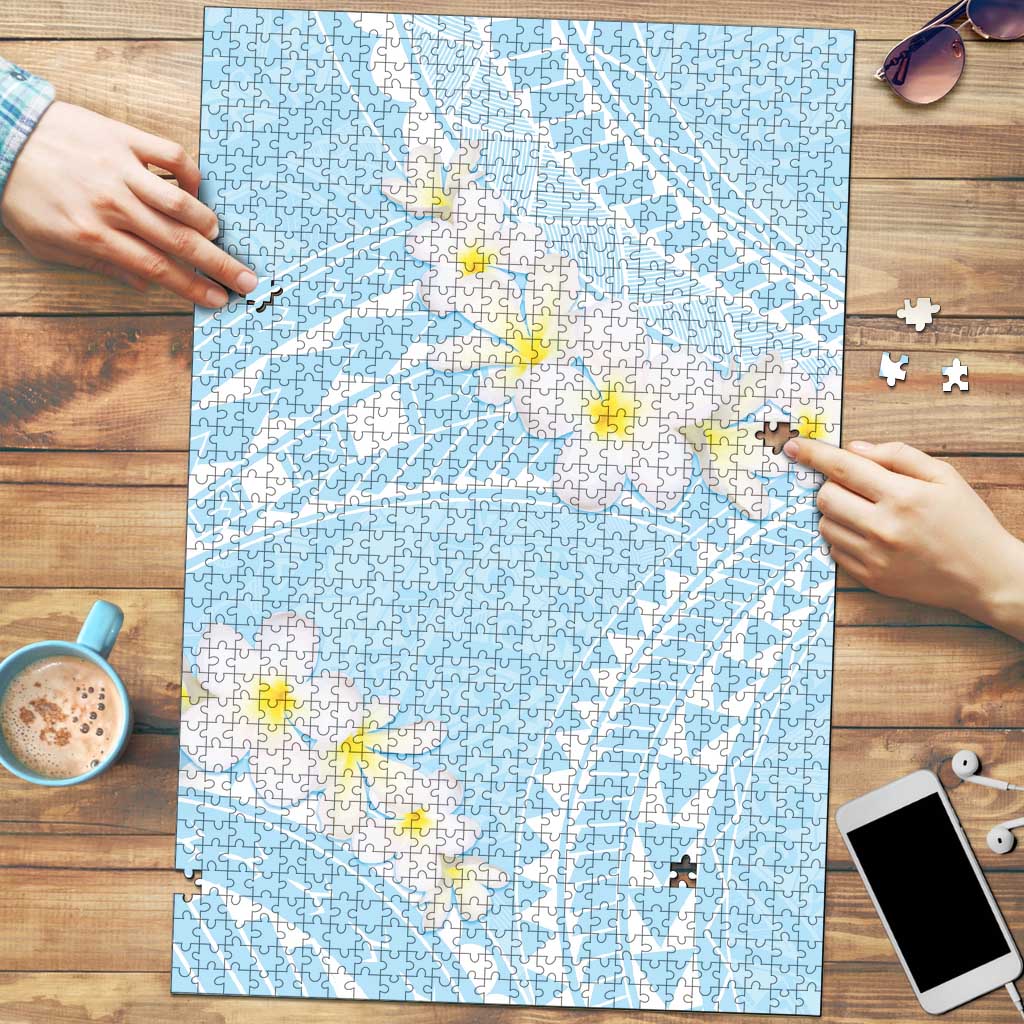 Polynesian Vintage Floral Puzzle Azure Motifs - Polynesian Pride