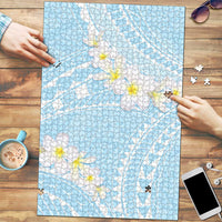 Polynesian Vintage Floral Puzzle Azure Motifs - Polynesian Pride