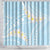 Polynesian Vintage Floral Shower Curtain Azure Motifs - Polynesian Pride