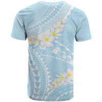 Polynesian Vintage Floral T Shirt Azure Motifs - Polynesian Pride