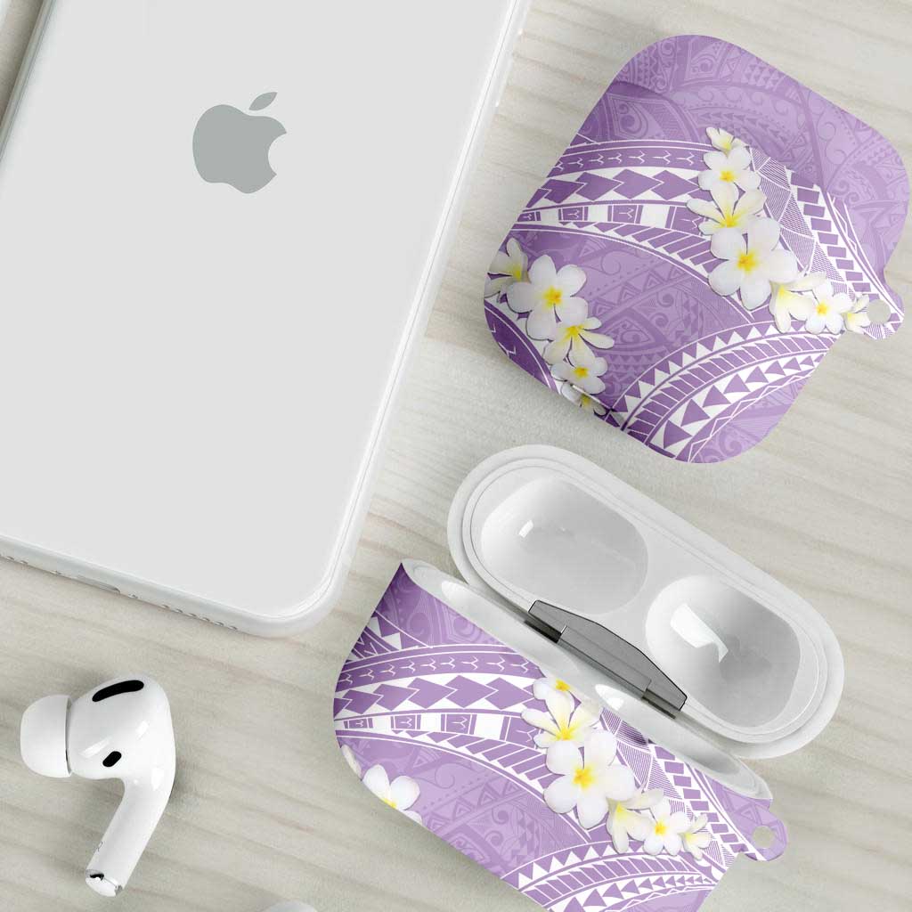 Polynesian Vintage Floral AirPods Case Lavender Motifs - Polynesian Pride