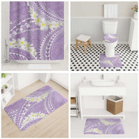 Polynesian Vintage Floral Bathroom Set Lavender Motifs - Polynesian Pride
