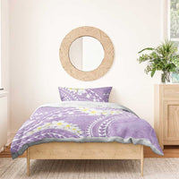 Polynesian Vintage Floral Bedding Set Lavender Motifs - Polynesian Pride