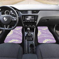 Polynesian Vintage Floral Car Mats Lavender Motifs - Polynesian Pride
