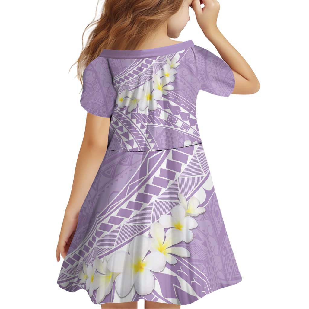 Polynesian Vintage Floral Family Matching Off Shoulder Short Dress and Hawaiian Shirt Lavender Motifs - Polynesian Pride