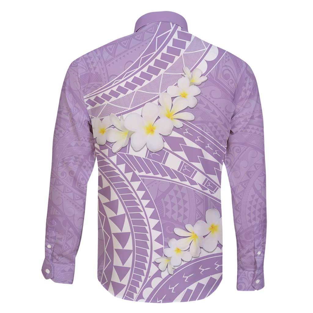 Polynesian Vintage Floral Family Matching Puletasi and Hawaiian Shirt Lavender Motifs LT7 - Polynesian Pride