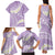 Polynesian Vintage Floral Family Matching Tank Maxi Dress and Hawaiian Shirt Lavender Motifs - Polynesian Pride