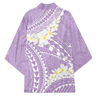 Polynesian Vintage Floral Kimono Lavender Motifs - Polynesian Pride