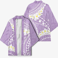 Polynesian Vintage Floral Kimono Lavender Motifs - Polynesian Pride
