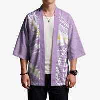 Polynesian Vintage Floral Kimono Lavender Motifs - Polynesian Pride