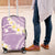 Polynesian Vintage Floral Luggage Cover Lavender Motifs - Polynesian Pride