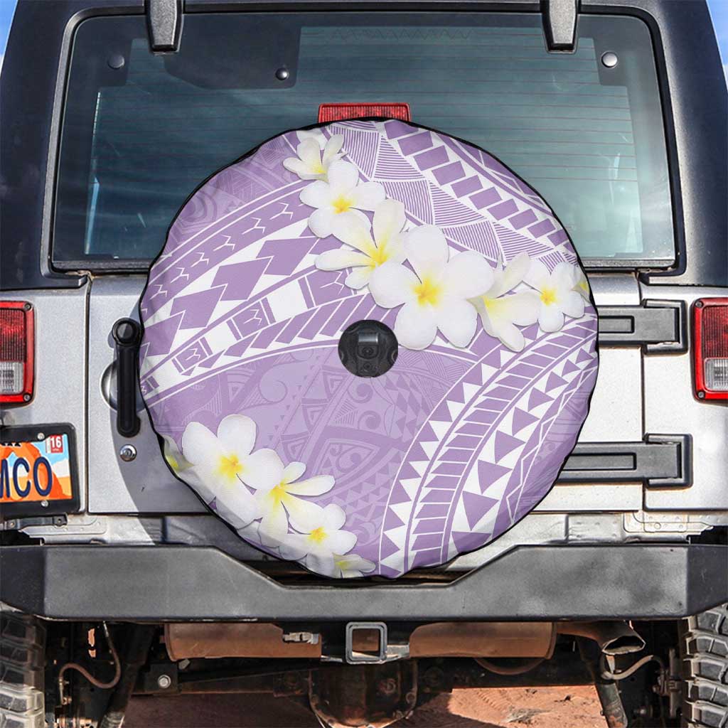 Polynesian Vintage Floral Spare Tire Cover Lavender Motifs - Polynesian Pride