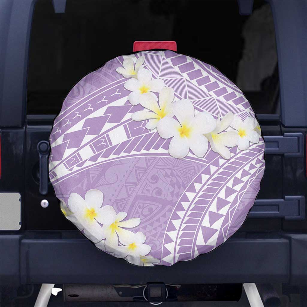 Polynesian Vintage Floral Spare Tire Cover Lavender Motifs - Polynesian Pride