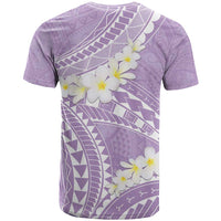 Polynesian Vintage Floral T Shirt Lavender Motifs - Polynesian Pride