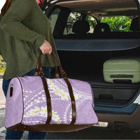 Polynesian Vintage Floral Travel Bag Lavender Motifs - Polynesian Pride