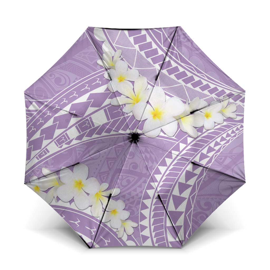 Polynesian Vintage Floral Umbrella Lavender Motifs - Polynesian Pride