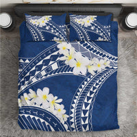 Polynesian Vintage Floral Bedding Set Navy Blue Motifs - Polynesian Pride