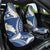 Polynesian Vintage Floral Car Seat Cover Navy Blue Motifs - Polynesian Pride