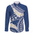 Polynesian Vintage Floral Family Matching Mermaid Dress and Hawaiian Shirt Navy Blue Motifs - Polynesian Pride