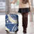 Polynesian Vintage Floral Luggage Cover Navy Blue Motifs - Polynesian Pride