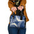 Polynesian Vintage Floral Shoulder Handbag Navy Blue Motifs - Polynesian Pride