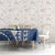 Polynesian Vintage Floral Tablecloth Navy Blue Motifs - Polynesian Pride