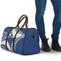 Polynesian Vintage Floral Travel Bag Navy Blue Motifs - Polynesian Pride