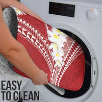 Polynesian Vintage Floral Bathroom Set Scarlet Motifs - Polynesian Pride