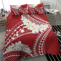 Polynesian Vintage Floral Bedding Set Scarlet Motifs - Polynesian Pride