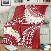 Polynesian Vintage Floral Blanket Scarlet Motifs - Polynesian Pride