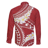 Polynesian Vintage Floral Family Matching Mermaid Dress and Hawaiian Shirt Scarlet Motifs LT7 - Polynesian Pride