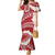 Polynesian Vintage Floral Family Matching Mermaid Dress and Hawaiian Shirt Scarlet Motifs - Polynesian Pride