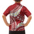 Polynesian Vintage Floral Family Matching Tank Maxi Dress and Hawaiian Shirt Scarlet Motifs - Polynesian Pride