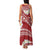 Polynesian Vintage Floral Family Matching Tank Maxi Dress and Hawaiian Shirt Scarlet Motifs - Polynesian Pride