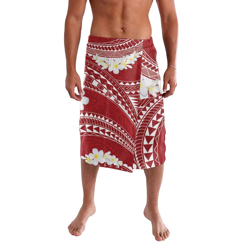 Polynesian Vintage Floral Lavalava Scarlet Motifs - Polynesian Pride
